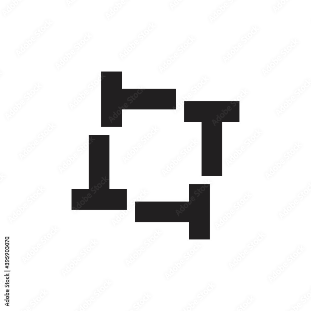 Rotation T letter logo design vector Rotation T letter logo design vector