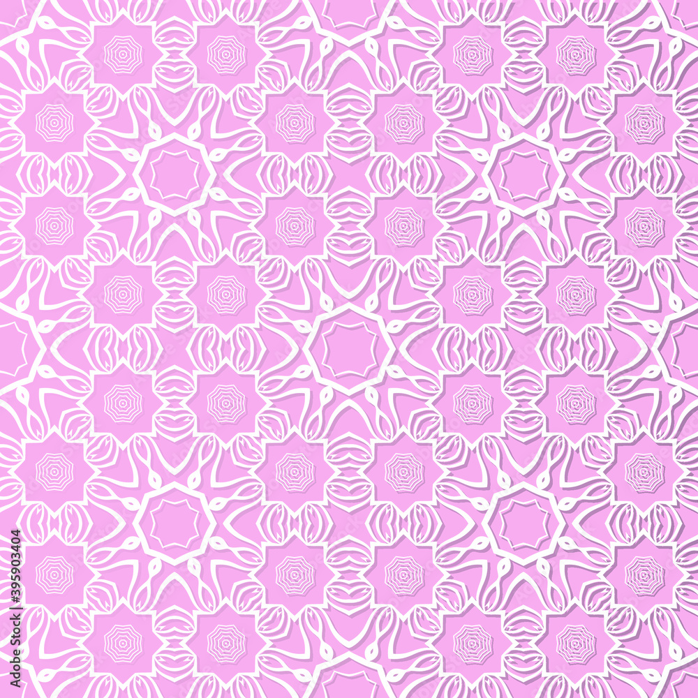 Decorative seamless pattern with beautiful abstract texture designs can be used for backgrounds, motifs, home textile, wallpapers, fabrics, gift wrapping, templates. Design Paper For Scrapbook. Vector