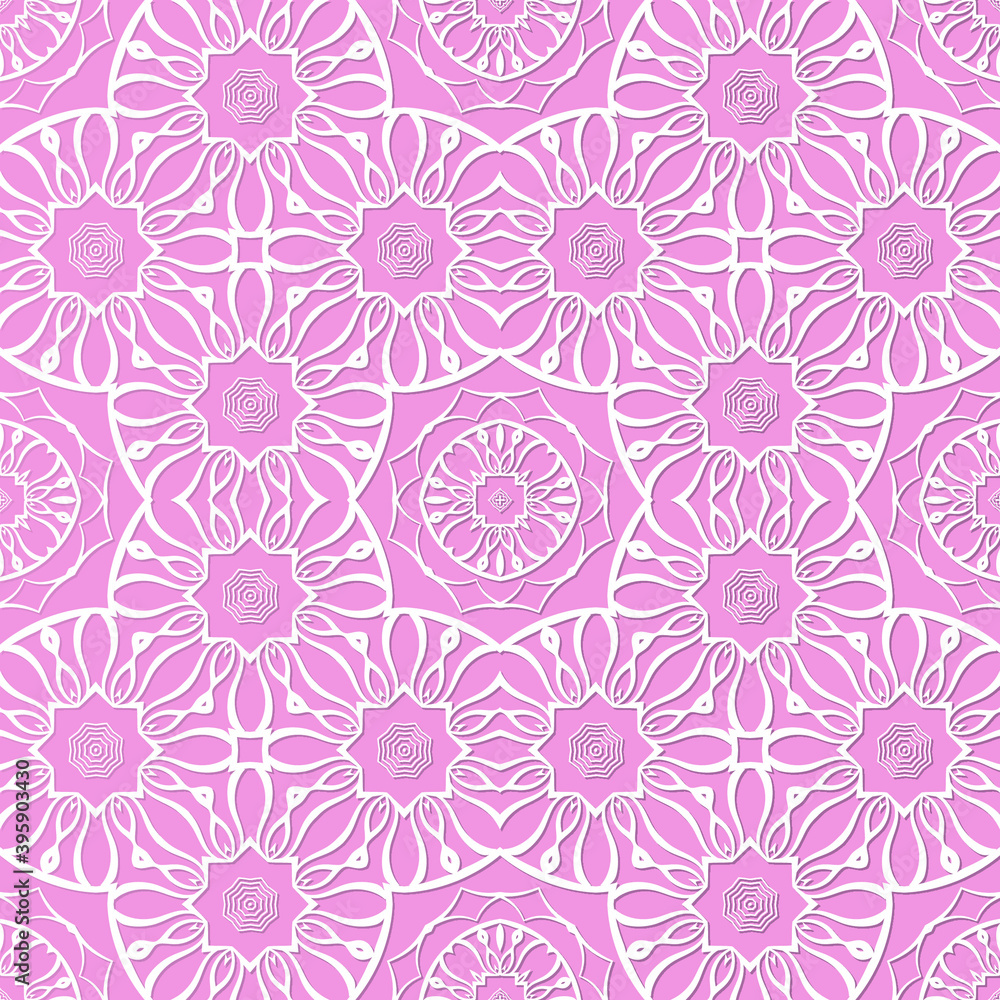 Decorative seamless pattern with beautiful abstract texture designs can be used for backgrounds, motifs, home textile, wallpapers, fabrics, gift wrapping, templates. Design Paper For Scrapbook. Vector