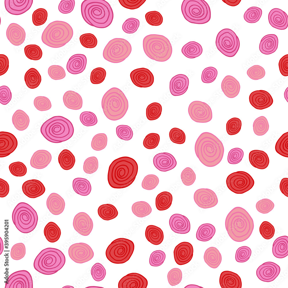 Seamless pattern with rosebuds on a white background. Hand-drawing background. Pattern for wallpaper or fabric. Botanical illustration. Seamless pattern with rosebuds on a white background. Hand-drawing background. Pattern for wallpaper or fabric. Botanical illustration.