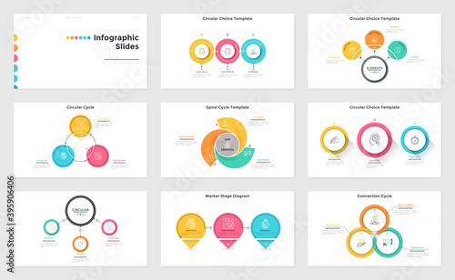 Set of 9 Infographic Concepts