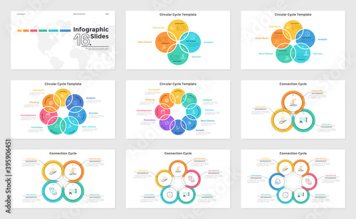 Set of 9 Infographic Concepts
