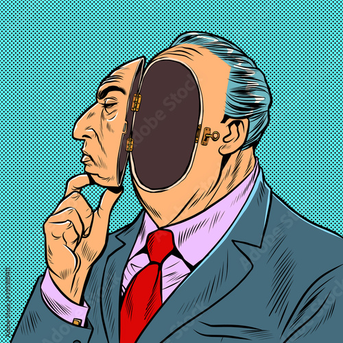 A businessman with a void inside