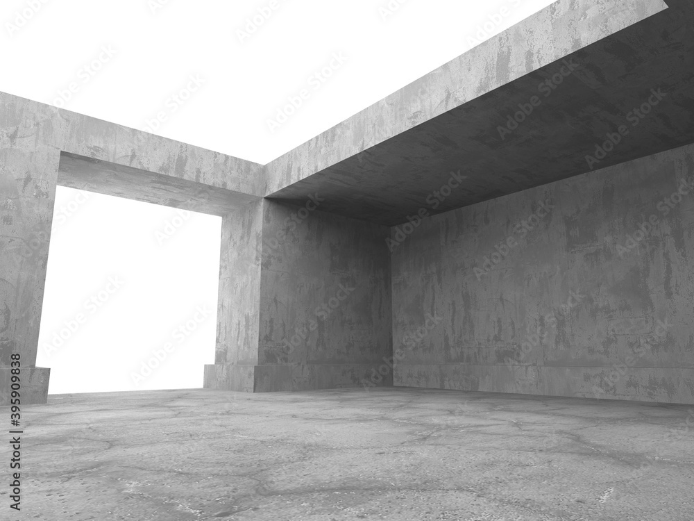 Abstract architecture background. Empty rough concrete interior Abstract architecture background. Empty rough concrete interior