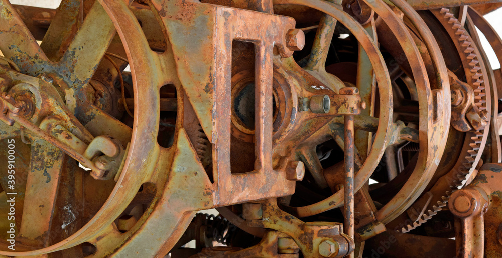 old rusty machine 