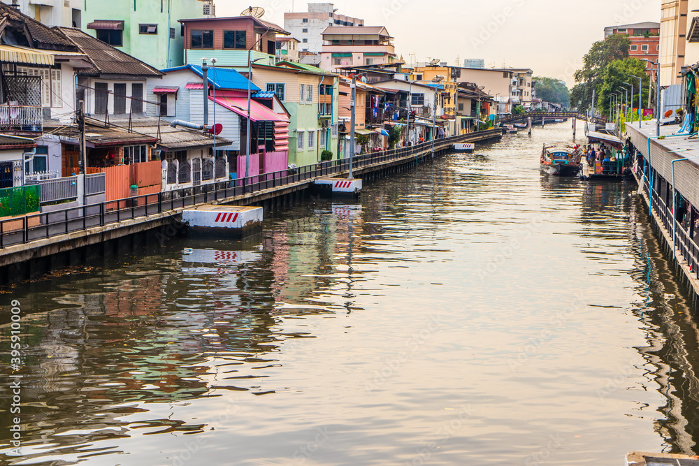 through the canal of Bangkok Thailand Southeast Asia