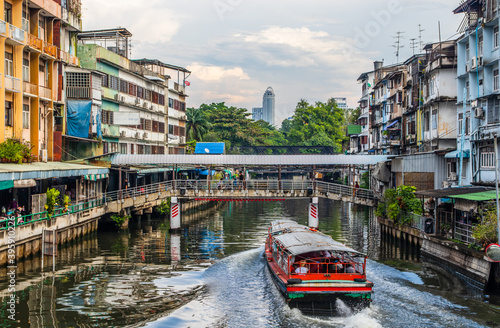 through the klong of Bangkok Thailand Southeast Asia