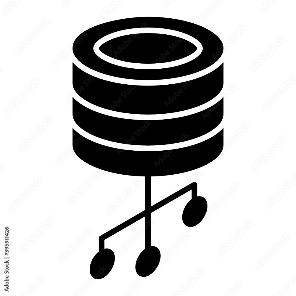 Sitemap in glyph isometric icon
Sitemap in glyph isometric icon