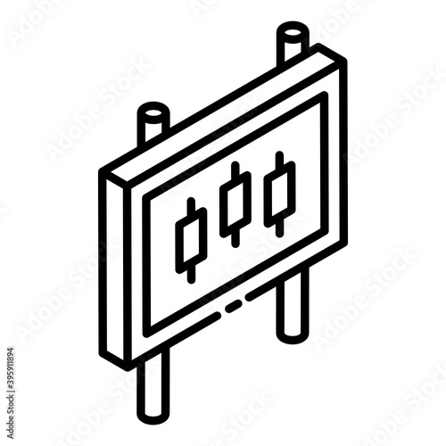 
Menu options showing in glyph isometric icon of preferences board 
