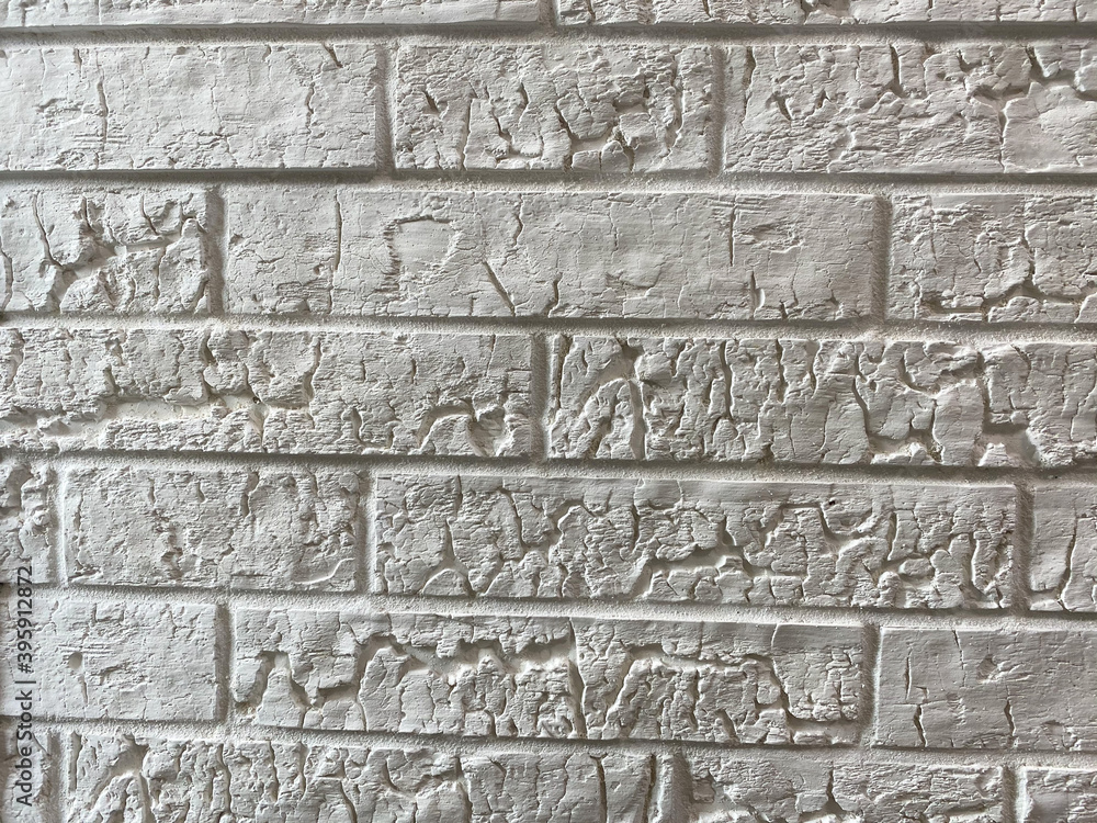 White brick wall, square photography