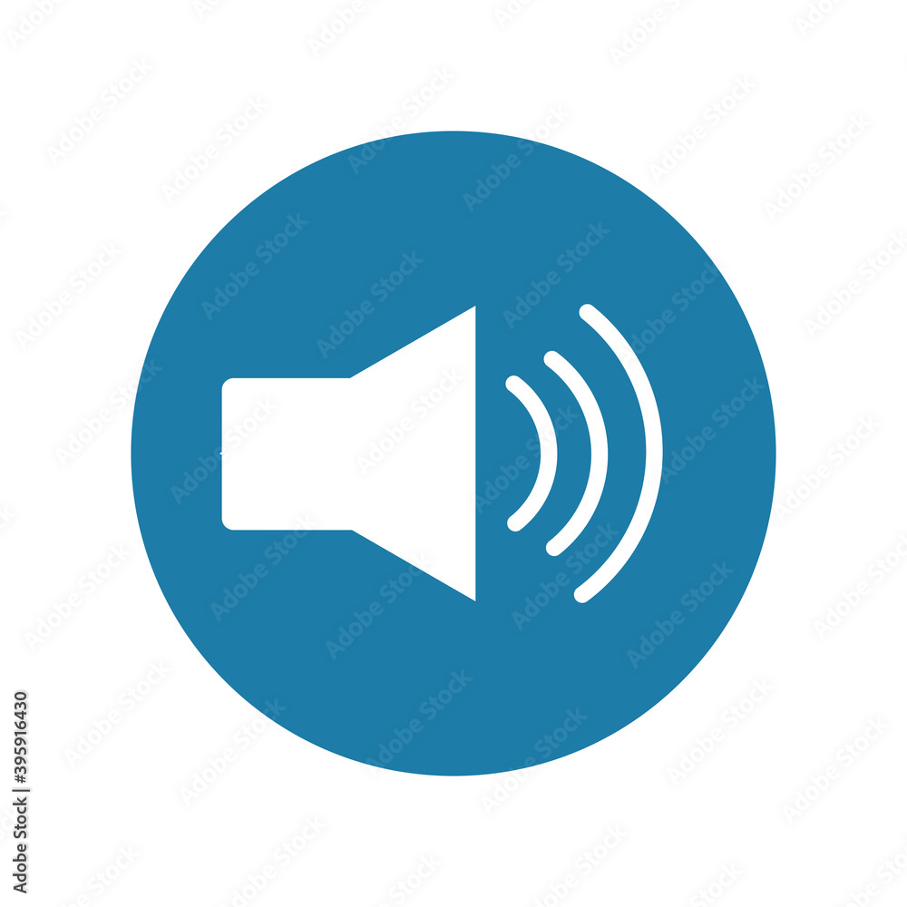 Sound icon in modern design style for web site and mobile app Sound icon in modern design style for web site and mobile app