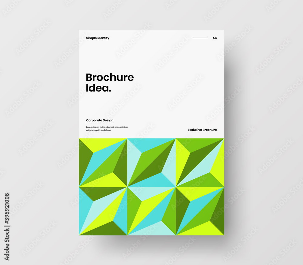 Brochure front page design layout. Vertical corporate identity A4 report cover. Modern abstract geometric vector business presentation illustration template. Brochure front page design layout. Vertical corporate identity A4 report cover. Modern abstract geometric vector business presentation illustration template.