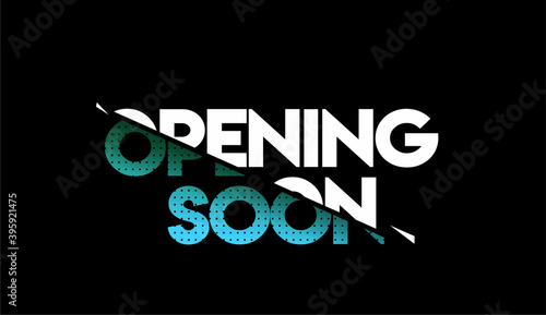 Opening Soon Calligraphic Style Text Vector illustration Design.