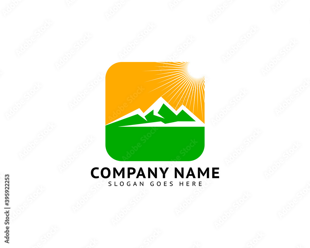 Fototapeta premium Mountains Logo Design Vector Template