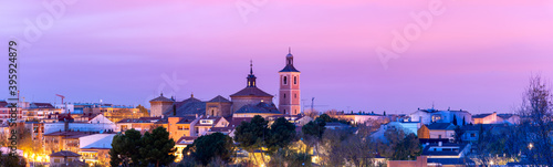 Overview of the town of Valdemoro, Madrid, Spain