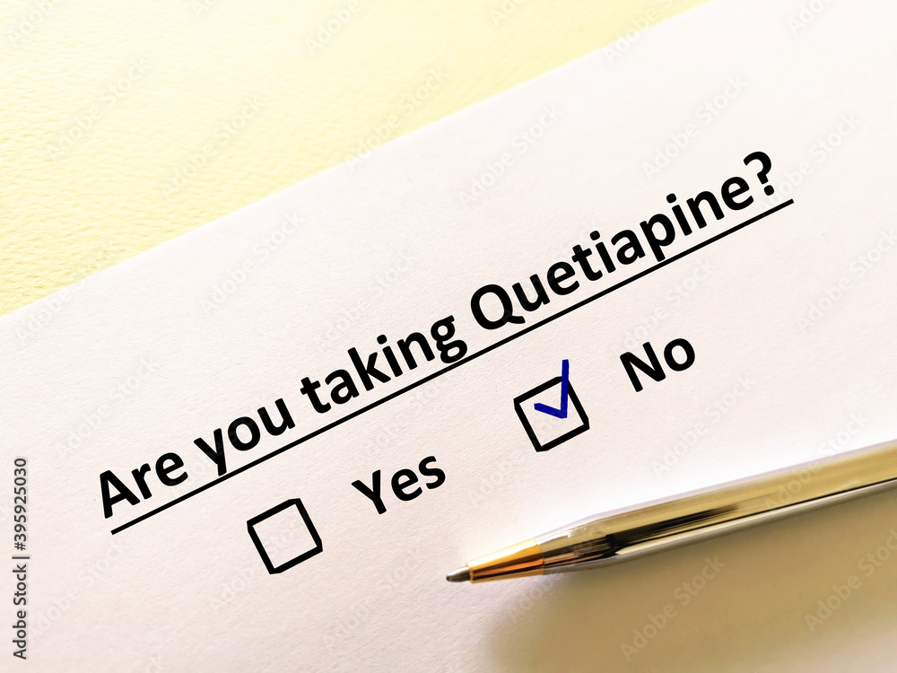 Fototapeta premium Questionnaire about psychiatry