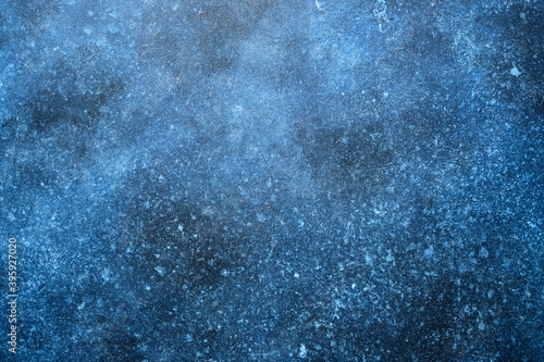 Blue designed grunge texture. Vintage background with space for text or image.