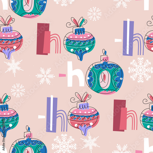Christmas HO HO pattern 7