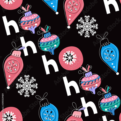Christmas HO HO pattern 19