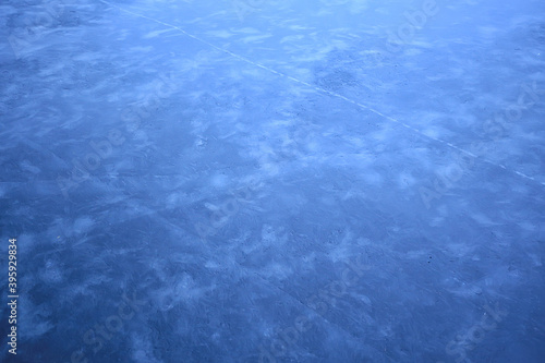ice puddle background abstract, winter seasonal cold blue