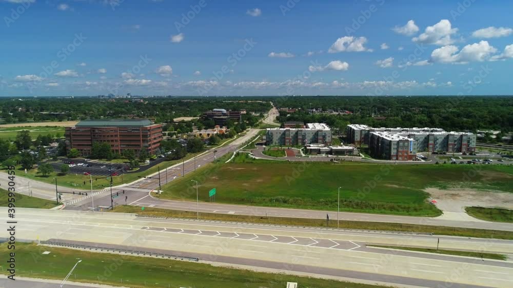 Aerial View of a Corporate Office Building Aerial View of a Corporate Office Building