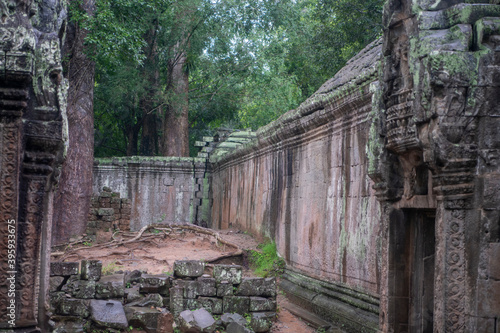      Prohm is the temple  it rains in the rainy season.The preserved symbiosis of stone and wood allows us to see Ta Prohm in this form. Cambodia  04.10. 2019 .