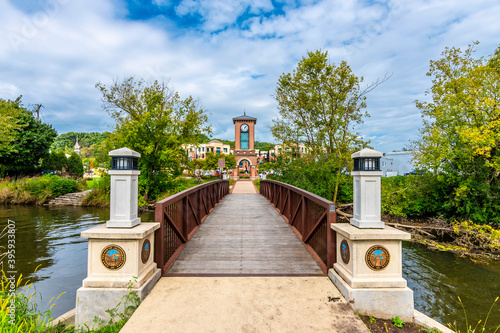 Clock Tower view in Algonquin Town of Illinois