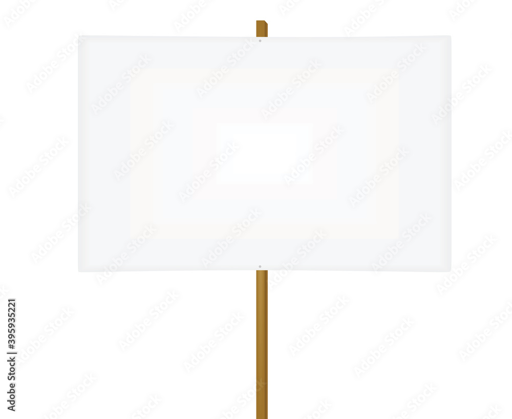 Blank protest notice. vector illustration Blank protest notice. vector illustration