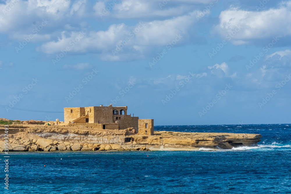 Qolla l-Bajda Battery in Gozo.