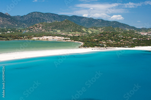 crystal clear water and white sand at Porto Giunco beach in Villasimius © fabiano goremecaddeo