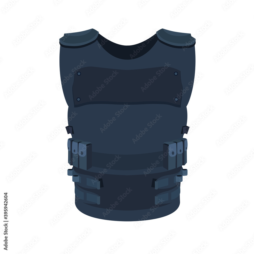 voor dam Oude man Illustration of single object isolated on white. Flat art of a police vest  basic and individual protective body armour. Stock Vector | Adobe Stock
