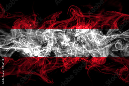 Austria, Austrian smoke flag isolated on black background