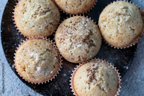 
Homemade muffins with different fillings photo