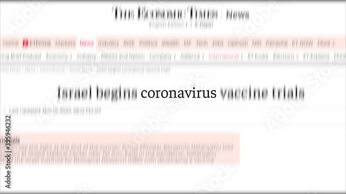 Coronavirus, Covid-19 headline titles across international media. Coronavirus, concept.
