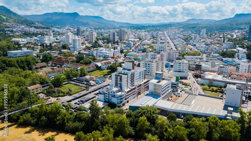 Rio do Sul - SC. Aerial view of the city of Rio do Sul, Santa Catarina