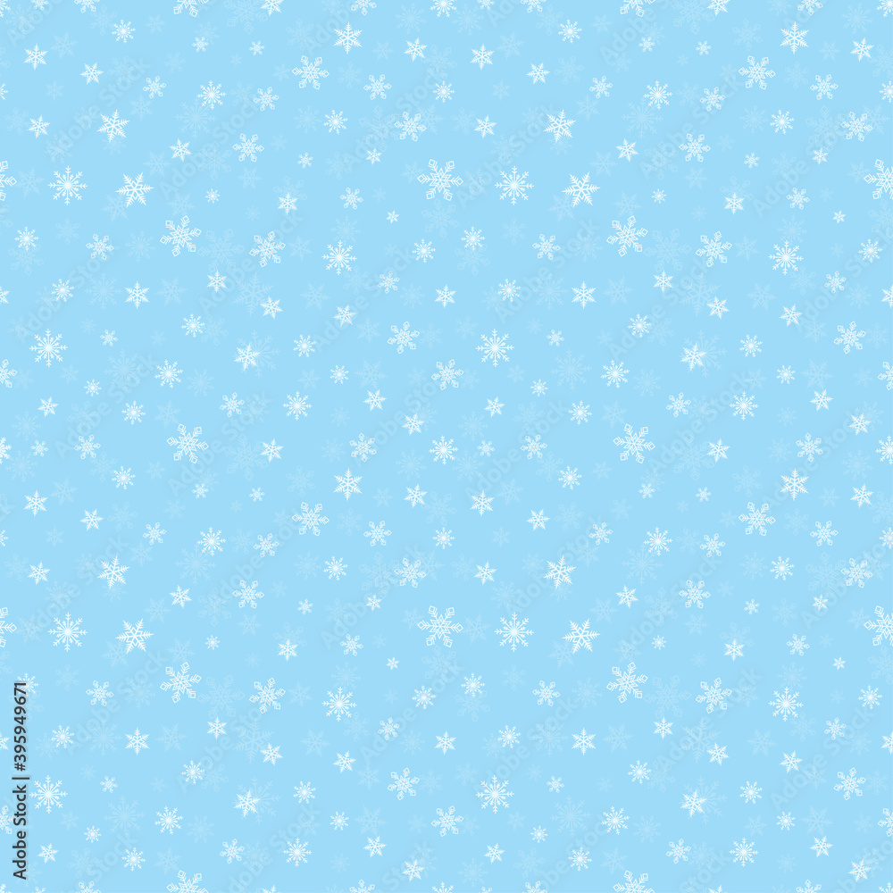 Christmas small snowflake seamless pattern