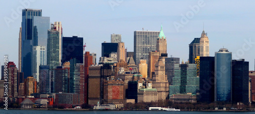 Financial District at downtown Manhattan  New York City  United States