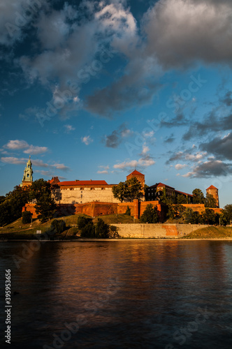 Wawel castle by Vistula river in Cracow (Lesser Poland - Poland).