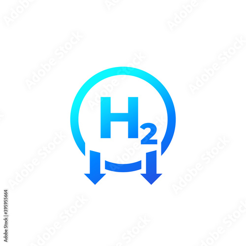 hydrogen synthesis or production icon
