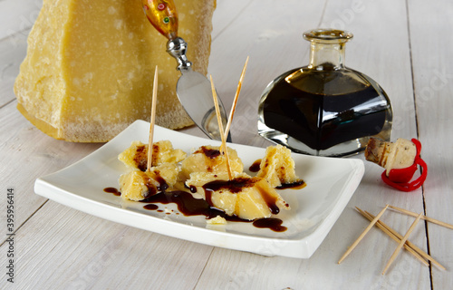 Parmiggiano Reggiano con Aceto Balsamico photo