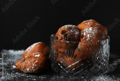 Dutch oliebollen for New Year's Eve.  photo