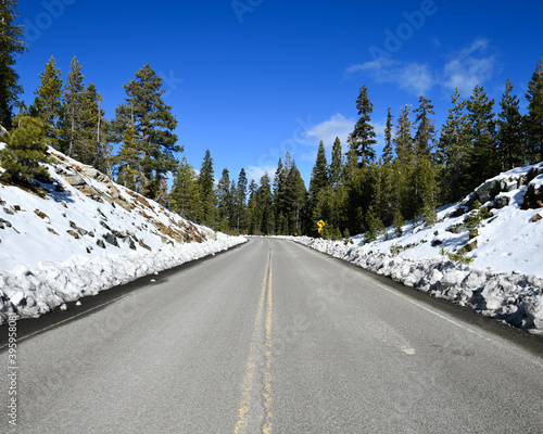 White Snow Open Road
