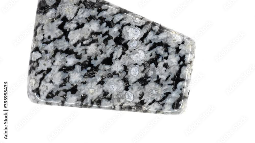 snowflake obsidian on turn table snowflake obsidian on turn table