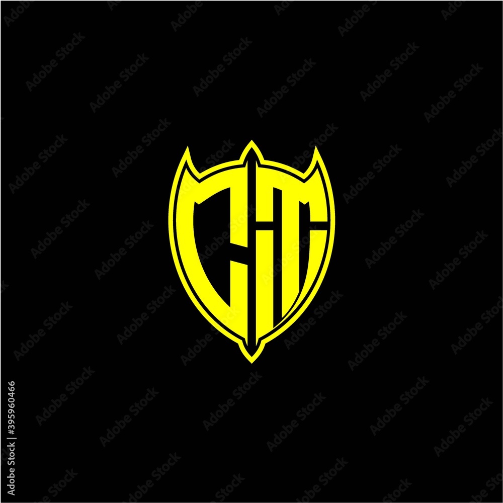 the initial letter of the shield logo C T is yellow. the initial letter of the shield logo C T is yellow.