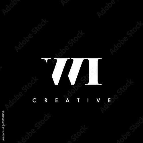 WI Letter Initial Logo Design Template Vector Illustration