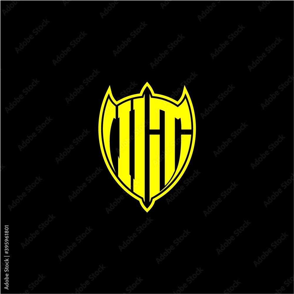the initial letter of the shield logo I T is yellow. the initial letter of the shield logo I T is yellow.