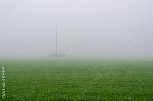 view on a foggy morning to the fields © Gergana