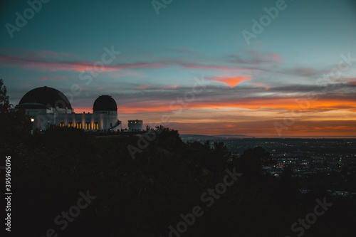 Foto Sonnenuntergang beim Griffith Observatory