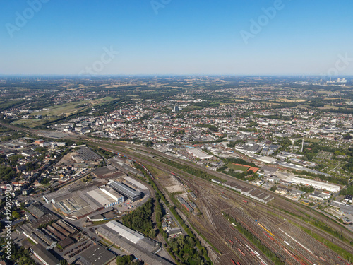 Die Innenstadt von Hamm - Drohnenperspektive Architekturfotografie © Flipz