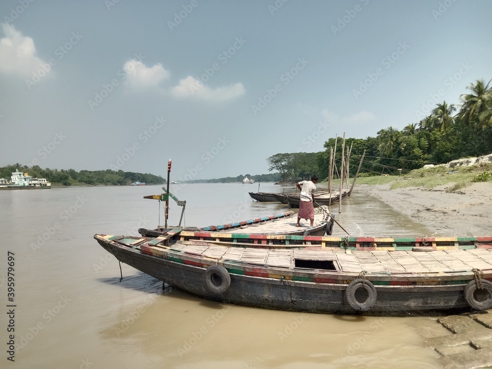 boats on the beach